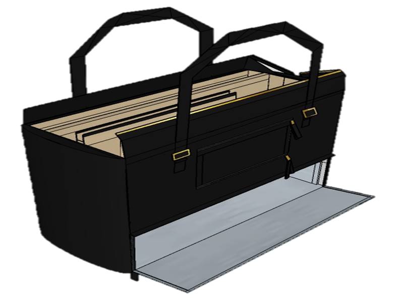 Rendering of the Medici RFID Trattoria Tote, a “modern woman’s briefcase”